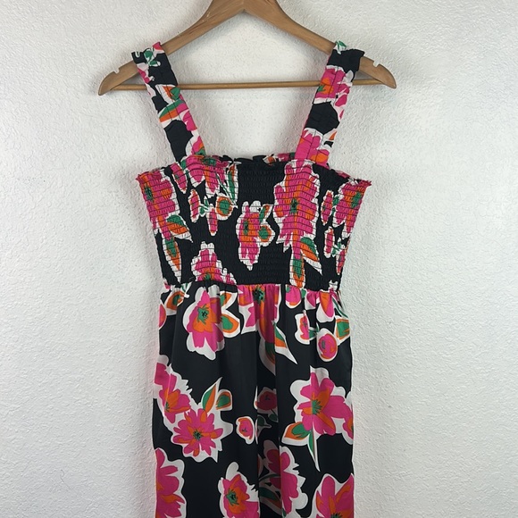 NWT THML Smocked Floral Midi/Maxi Dress - Picture 4 of 10